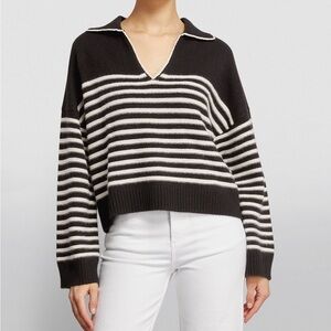 Maje Mariniere Striped Cashmere Sweater